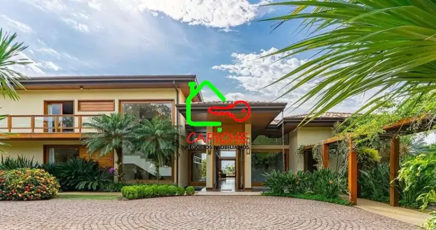 Casa de Alto Padrão em Condomínio, Itupeva-SP: 5 Quartos, 5 Suítes, 3 Salas, 7 Banheiros, 13 Vagas de Garagem, 1.800,00m² Área. Venda ou Locação!