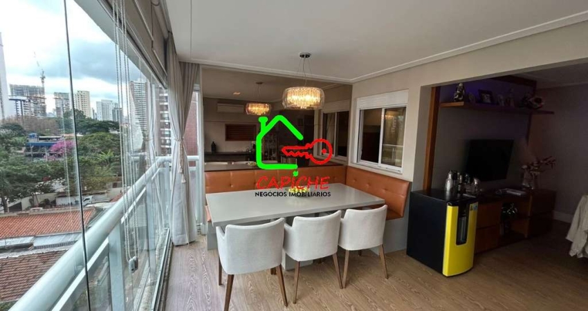 Apartamento de Alto Padrão na Cidade Monções, São Paulo-SP - 2 quartos, 2 suítes, 2 salas, 3 banheiros, 2 vagas - 80m².