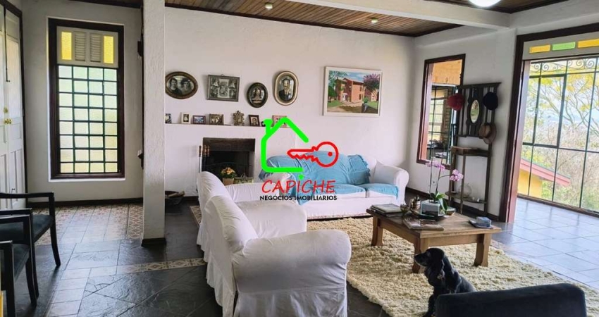 Casa de luxo em condomínio: 5 quartos, 4 suítes, 3 salas, 5 banheiros, 8 vagas e 500m² em São Joaquim, Vinhedo-SP.