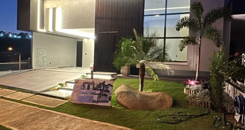 Sobrado em terreno de 300m² no Gran Reserve para venda, em Indaiatuba SP, 3 quartos suítes, planejado