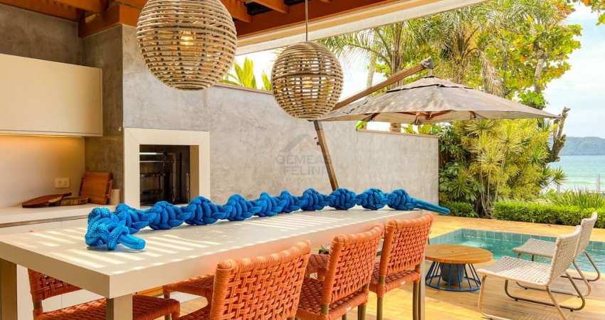 Casa sofisticada pé na areia na Praia de Juquehy - VENDA E LOCAÇÃO DIÁRIA