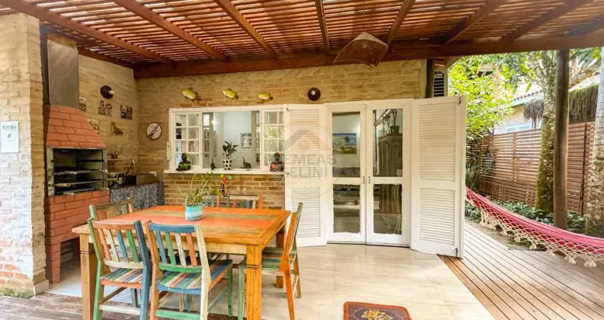 Casa térrea em condomínio arborizado na mata atlântica da praia de juquehy - à venda