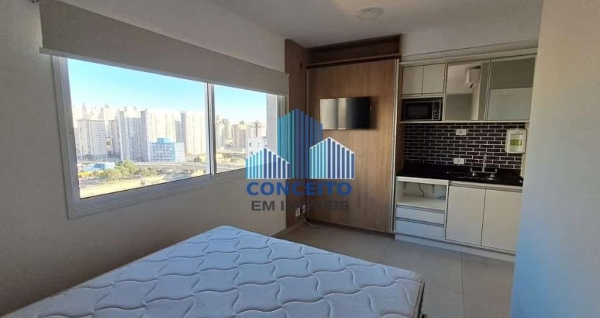 Apartamento (Studio) para Locação, mobiliado, com 1 dormitorio, 26 m², localizado proximo a estação do Metrô Belém, Centro, Comércio, Escola, Faculdade/Universidade, Parque, vias de acesso.
