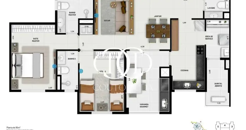 Apartamento com 2 quartos à venda no Fundação, São Caetano do Sul 