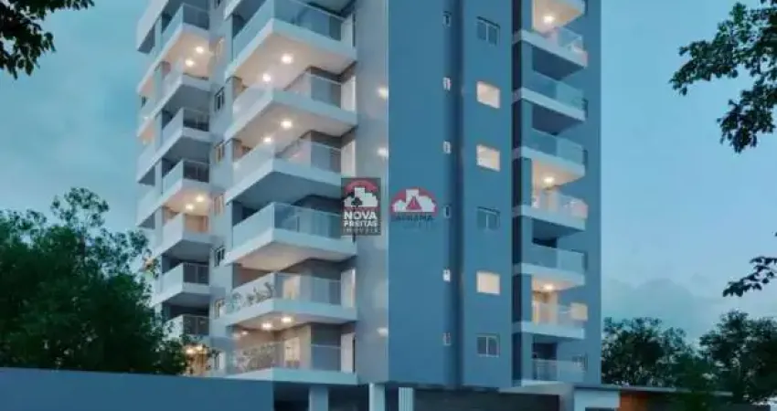 Apto Novo - Com varanda gourmet à uma quadra da praia.