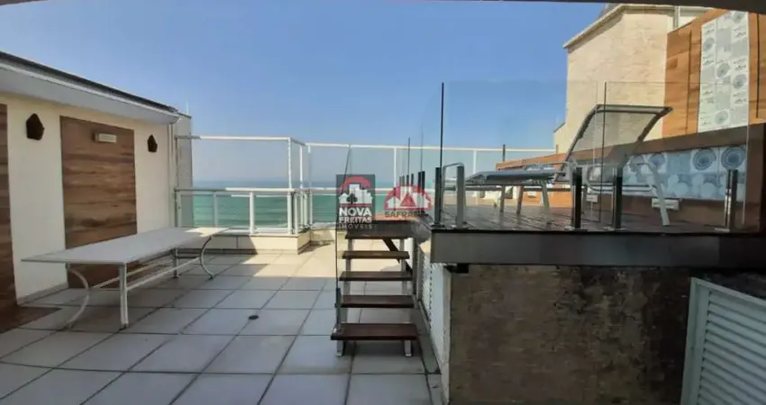 Cobertura duplex com 200m2 - totalmente frente mar - com piscina privativa - 3 vagas