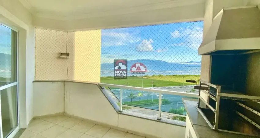 Apartamento com vista para o mar, e varanda gourmet com churrasqueira