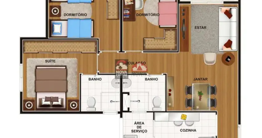 Apartamento com 3 quartos à venda na Rua José Cobra de 702 a 1420 - lado par, 401, Conjunto Residencial Trinta e Um de Março, São José dos Campos