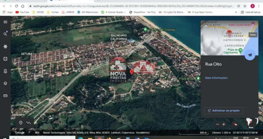 Terreno à venda na Rua Oito, Capricórnio II, Caraguatatuba