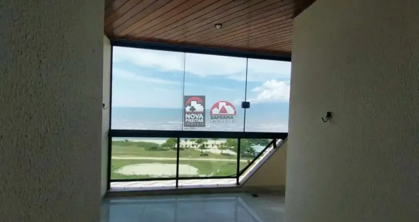 Cobertura duplex frente mar em Caraguatatuba, praia Aruan com 4 dormitórios e 2 vagas cobertas de garagem