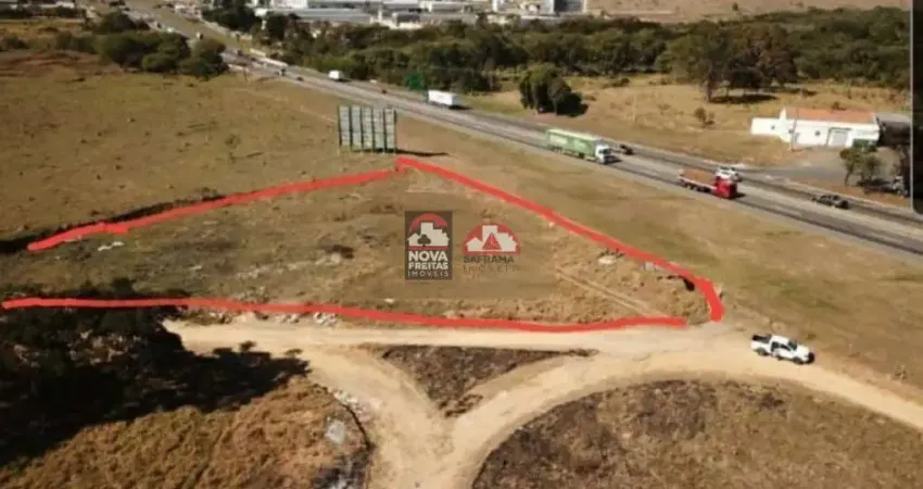 Terreno com frente para a rod. pres. dutra à venda em lorena - sp