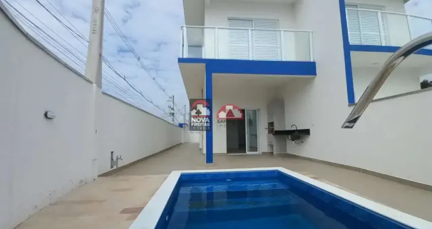 Ótimo sobrado com piscina e linda área gourmet, 3 dormitórios, 2 vagas de garagem