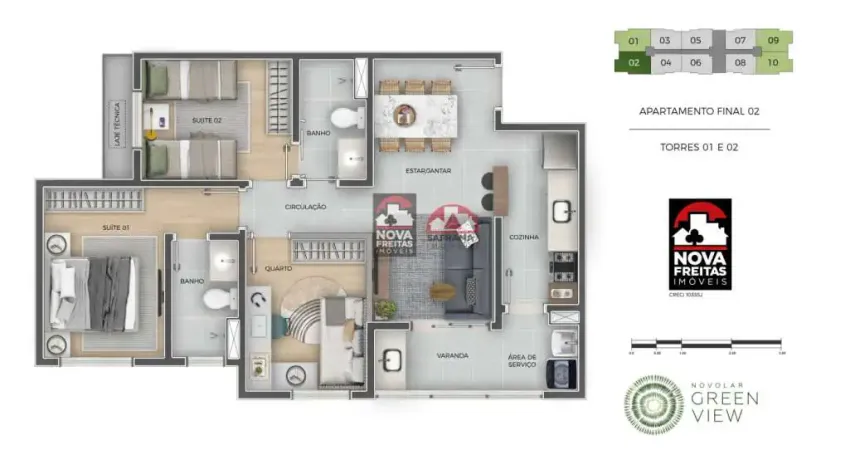 Oportunidade no green view ? 3 quartos, entrega em junho de 2026