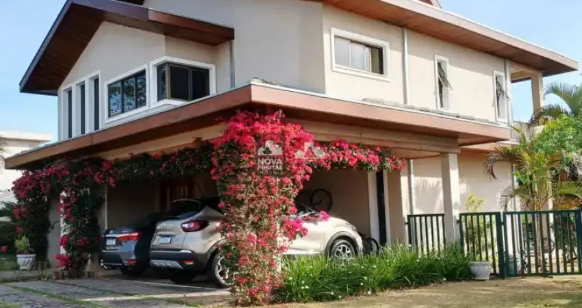 Casa à venda em condomínio fechado no residencial santa bárbara, jambeiro
