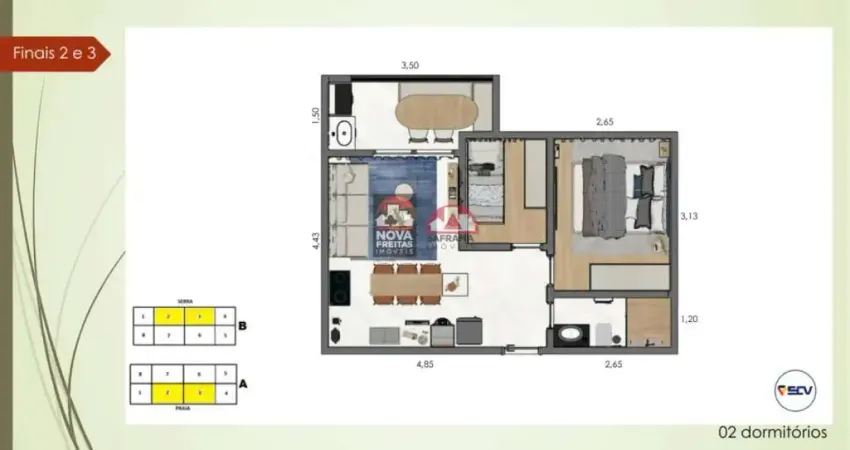 Apartamento com 2 quartos à venda na Alameda Francisco de Assis Rosa Silva, 580, Jardim Brasil, Caraguatatuba