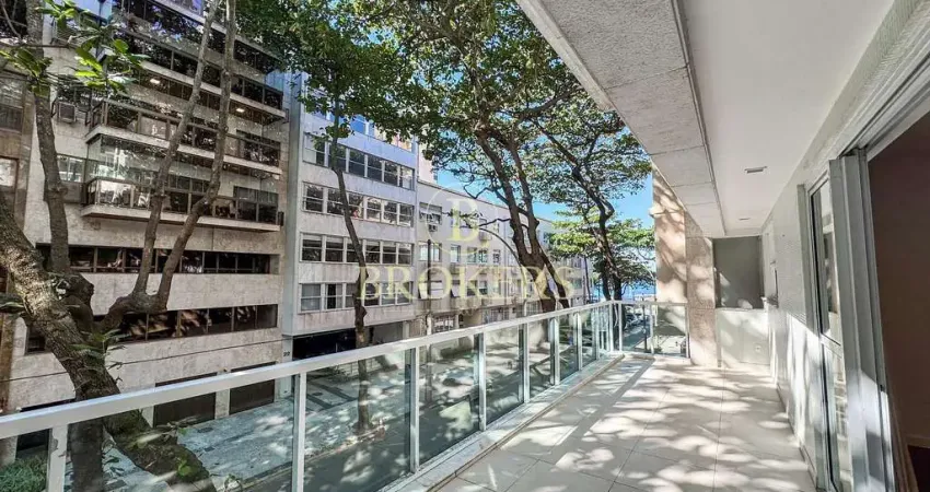 Apartamento à venda, Rua José Linhares - Leblon. Quadra mar, varanda, 3 quartos (2 suítes), área ex