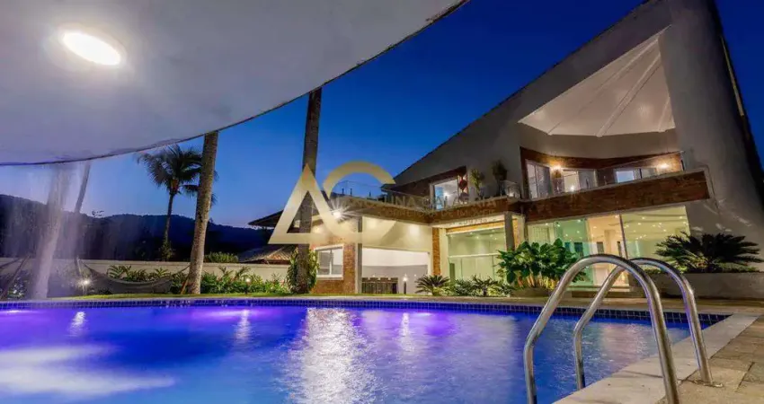 Casa de condomínio com 7 quartos, acapulco, guarujá - r$ 3.9 mi, cod: ca1200