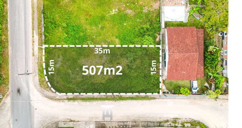 Lote de 507m ² na praia do MASSAGUAÇU por R$420.000,00