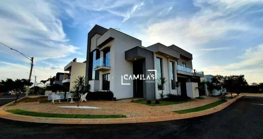 Casa com 4 dormitórios, 250 m² - venda por R$ 1.900.000 ou aluguel por R$ 15.780/mês - Condomínio Residencial Club Portinari - Paulínia/SP