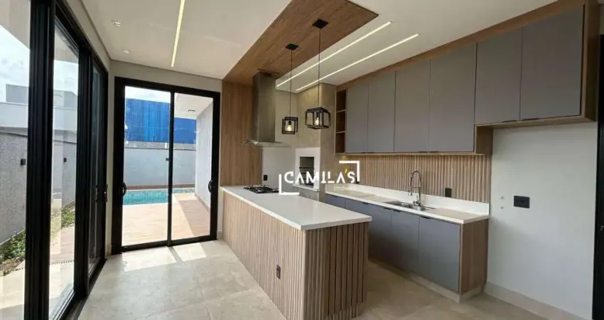 Casa com 3 dormitórios à venda, 216 m² por R$ 2.200.000,00 - Condomínio Residencial Santorini - Paulínia/SP