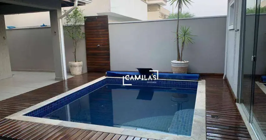 Casa com 4 dormitórios, 240 m² - venda por r$ 1.700.000,00 ou aluguel por r$ 8.560,00/mês - condomínio yucatan - paulínia/sp