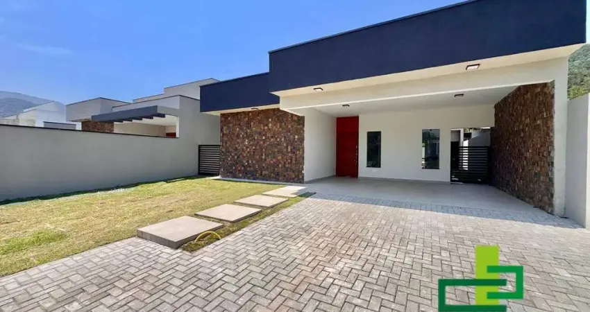 Casa térrea nova no condomínio mar verde – praia da mococa, caraguatatuba