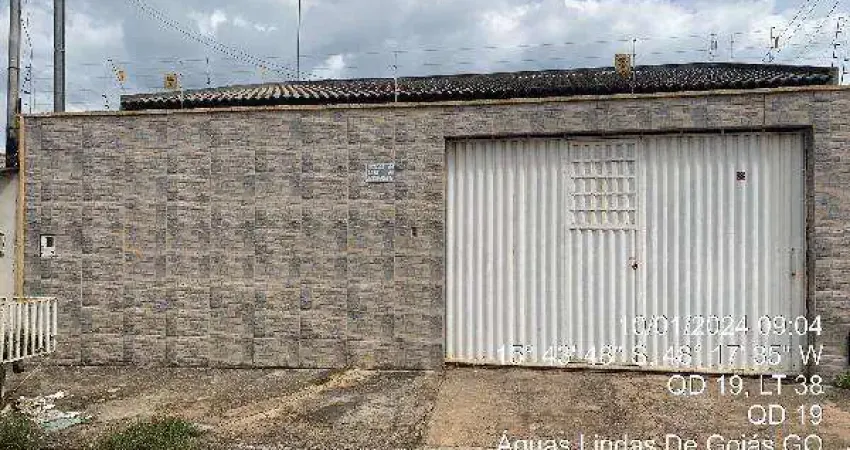 Oportunidade única em aguas lindas de goias - go | tipo: casa | negociação: venda online  | situação: imóvel