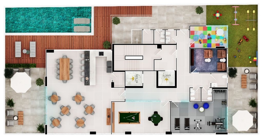 Lindo apartamento com 4 suites quadra mar