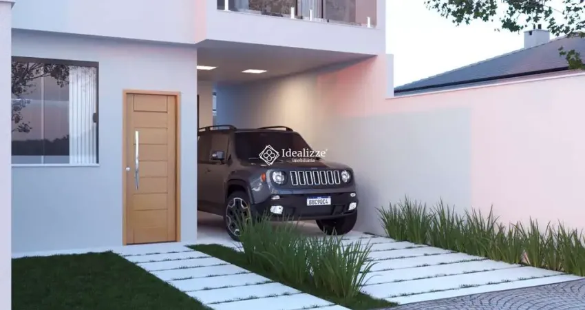 Casa nova, com dois pavimentos, 3 quartos, à venda no loteamento arvoredo em pinheiral/rj