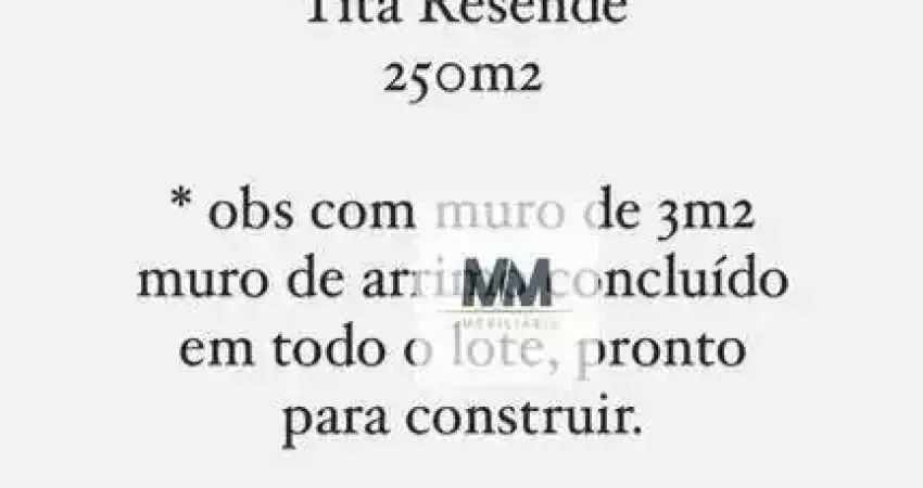 Terreno à venda, 250 m² por R$ 120.000,00 - Tita Rezende - Uberaba/MG