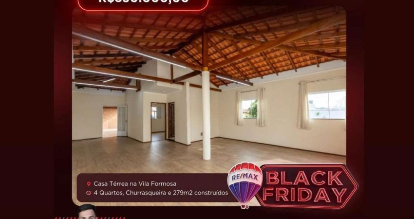 Casa tipo para venda em chácara belenzinho com 4 quartos, sendo 3 suítes, 279m²