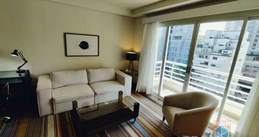 Flat com 1 dormitório para alugar, 50 m² por R$ 8.000,00/mês - Pinheiros - São Paulo/SP