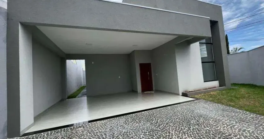 Casa à venda com 3 suítes, churrasqueira, armários e estética moderna em Rio Verde - GO