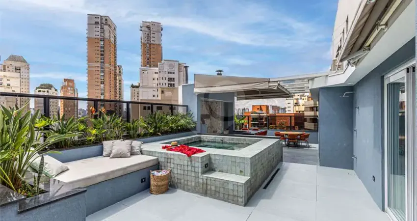 Cobertura à venda com 4 quartos, sendo 4 suítes,  no condomínio renoir, são paulo - sp