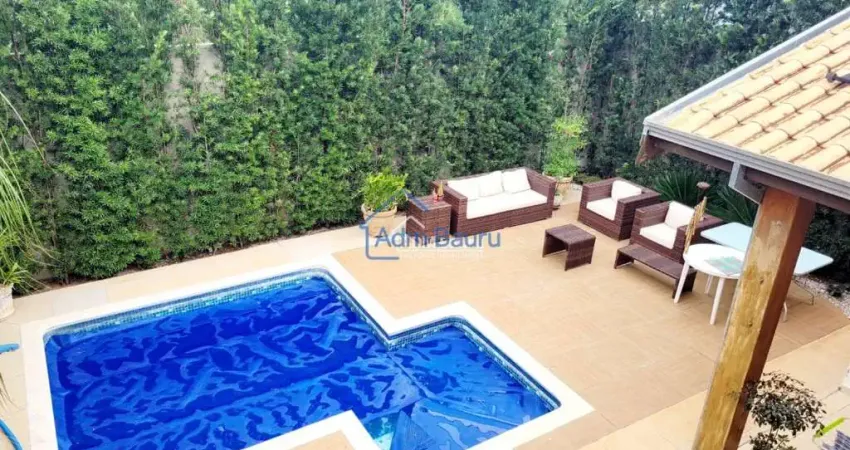 Casa em condomínio para venda com 360 m² e 4 quartos em vila serrão, bauru - sp