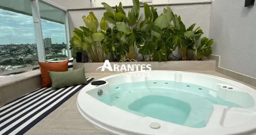 Ampla Cobertura Duplex com 3 Quartos, Jacuzzi e Cozinhas Planejadas