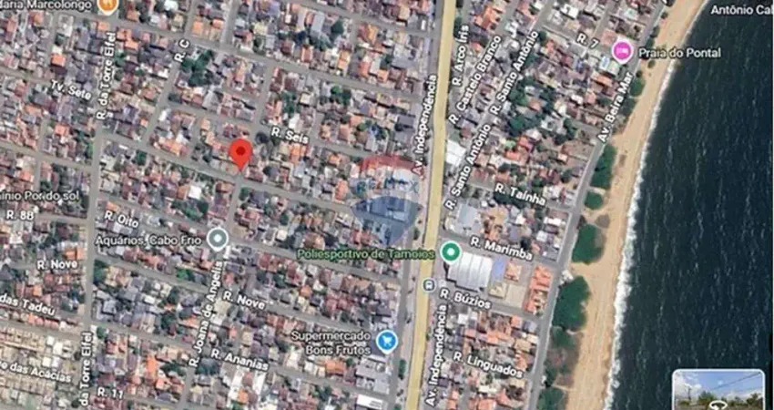 Terreno fracionado com 128m2 em unamar, cabo frio/rj - por r$90.000,00