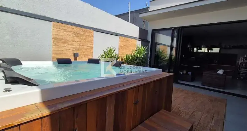 Casa à venda, com ofurô, área gourmet, Condomínio Residencial Dona Lucilla, Jardim Esplanada, Indai