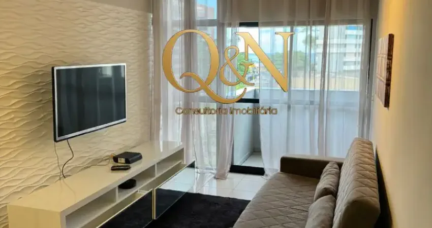 Quarto e sala mobiliado com varanda a 250m da praia da jatiúca