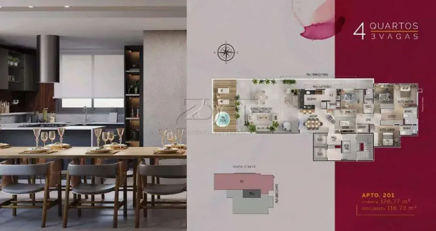 Lançamento | Apartamento com área privativa | 4 quartos | Venda | Santo Antônio