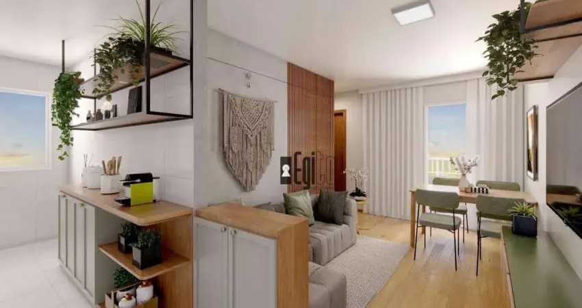 Apartamento com 2 dormitórios à venda, 46 m² por R$ 220.990 - Aeroporto - Juiz de Fora/MG