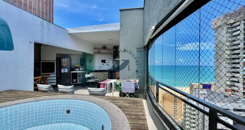 Cobertura Reformada com Hidromassagem e Vista Mar – 128m² – Fortaleza, CE