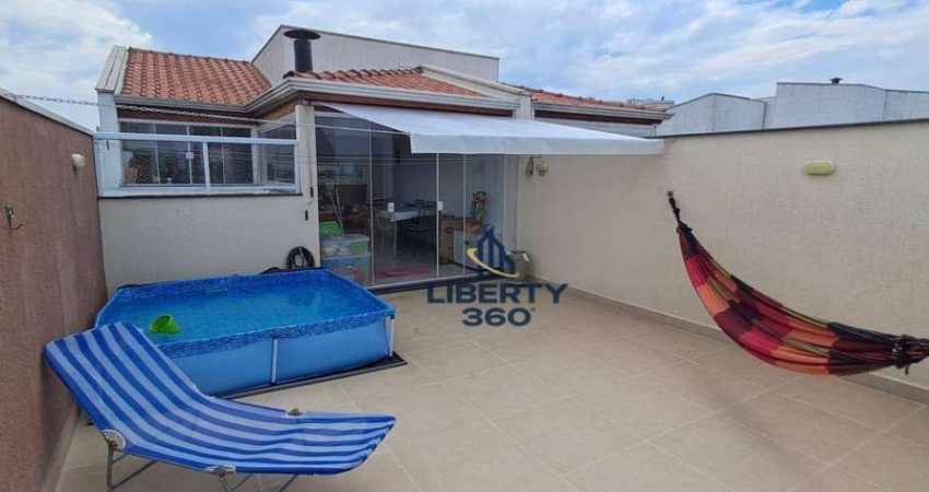 Cobertura com 2 dormitórios à venda, 110 m² por R$ 658.000,00 - Campestre - Santo André/SP