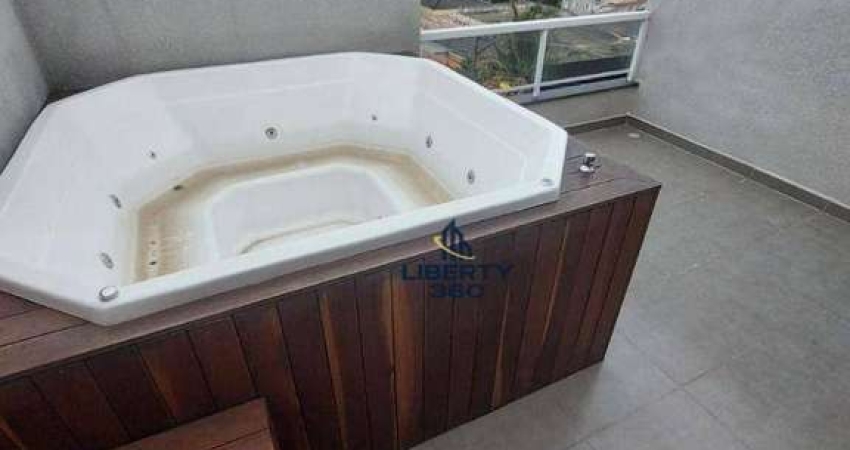 Cobertura com 3 dormitórios à venda, 124 m² por R$ 750.000,00 - Vila Scarpelli - Santo André/SP