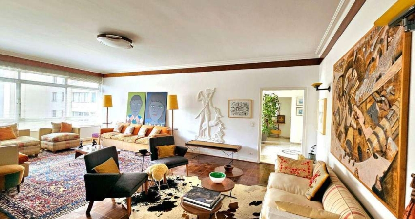 Apartamento com varanda 276m2 - 3 dormitórios sendo 2 suítes - 2 vagas - à venda, Jardim Paulista, São Paulo, SP