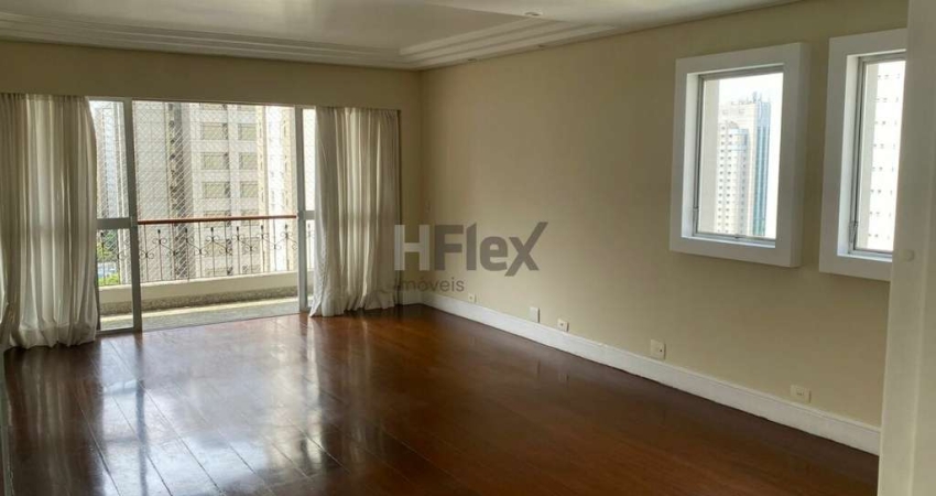 Apartamento com 3 dormitórios para alugar, 200 m² por R$ 18.478,75/mês - Moema - São Paulo/SP