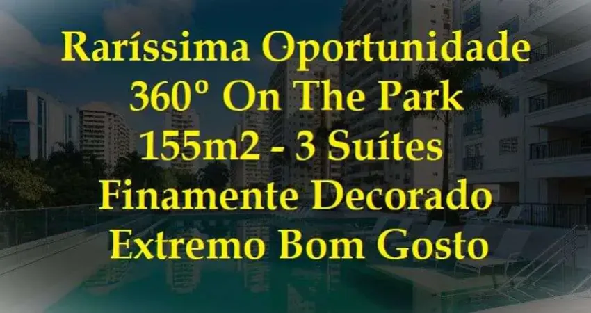EXCLUSIVIDADE - PENÍNSULA 360º ON THE PARK - Magnífico apartamento finamente decorado por arquiteta