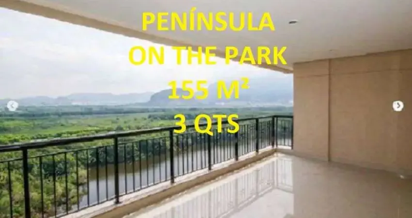 Peninsula 360 On The Park Apto 3 suítes com dep; 154m², 2 vagas, armários planej; e split