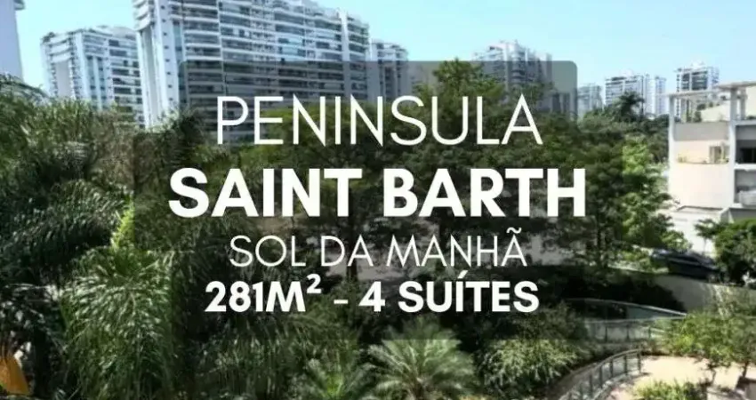 Imóvel para venda possui 281 metros quadrados com 4 quartos em Barra da Tijuca - Rio de Janeiro - RJ