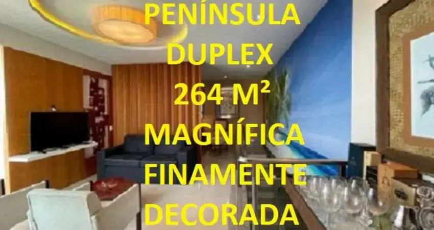 Cobertura para venda possui 264 metros quadrados com 3 quartos